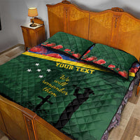 Personalised Solomon Islands Remembrance Day Quilt Bed Set We Will Remember Them with Camouflage Style LT9 - Polynesian Pride