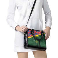 Personalised Solomon Islands Remembrance Day Shoulder Handbag We Will Remember Them with Camouflage Style LT9 - Polynesian Pride