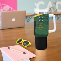 Personalised Solomon Islands Remembrance Day Tumbler With Handle We Will Remember Them with Camouflage Style LT9 - Polynesian Pride