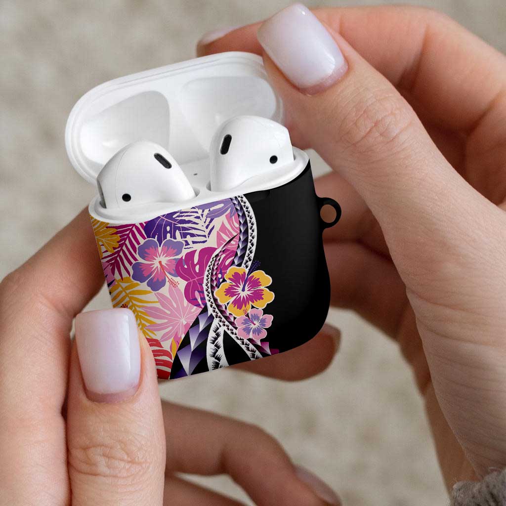 Aloha Vintage Hibiscus Lei Seamless Pattern AirPods Case LT9 - Polynesian Pride