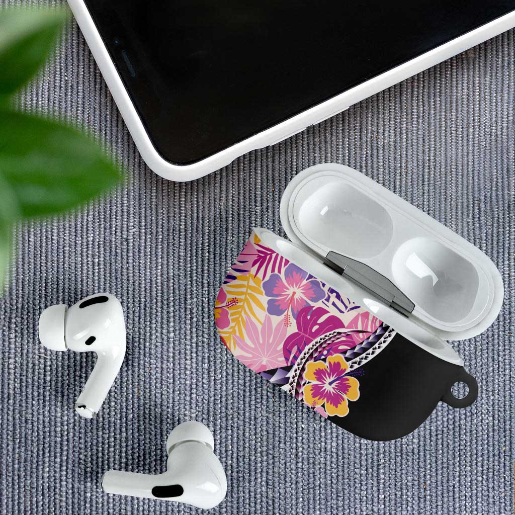 Aloha Vintage Hibiscus Lei Seamless Pattern AirPods Case LT9 - Polynesian Pride