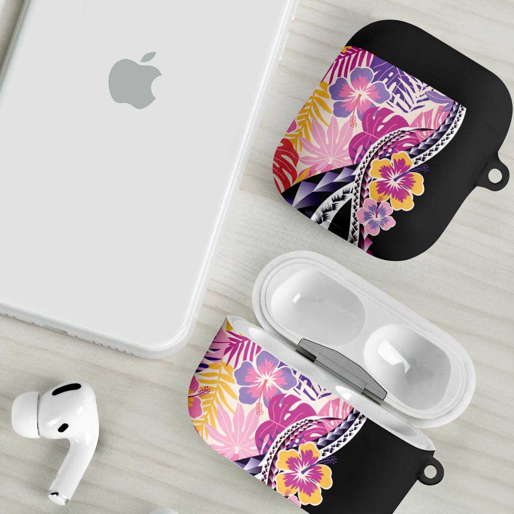 Aloha Vintage Hibiscus Lei Seamless Pattern AirPods Case LT9 - Polynesian Pride