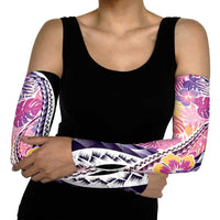 Aloha Vintage Hibiscus Lei Seamless Pattern Arm Sleeves LT9 - Polynesian Pride