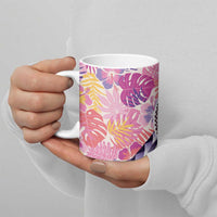 Aloha Vintage Hibiscus Lei Seamless Pattern Ceramic Mug LT9 - Polynesian Pride
