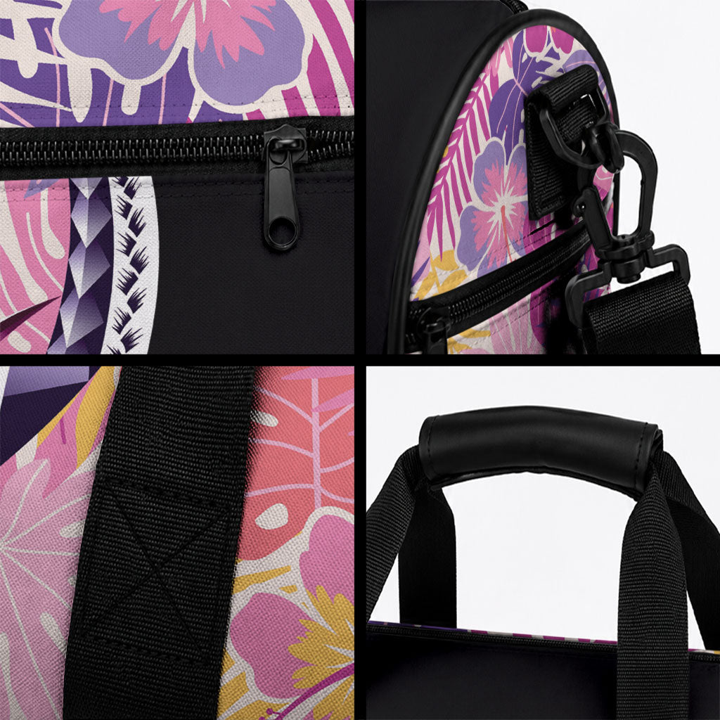 Aloha Vintage Hibiscus Lei Seamless Pattern Duffle Bag LT9 - Polynesian Pride