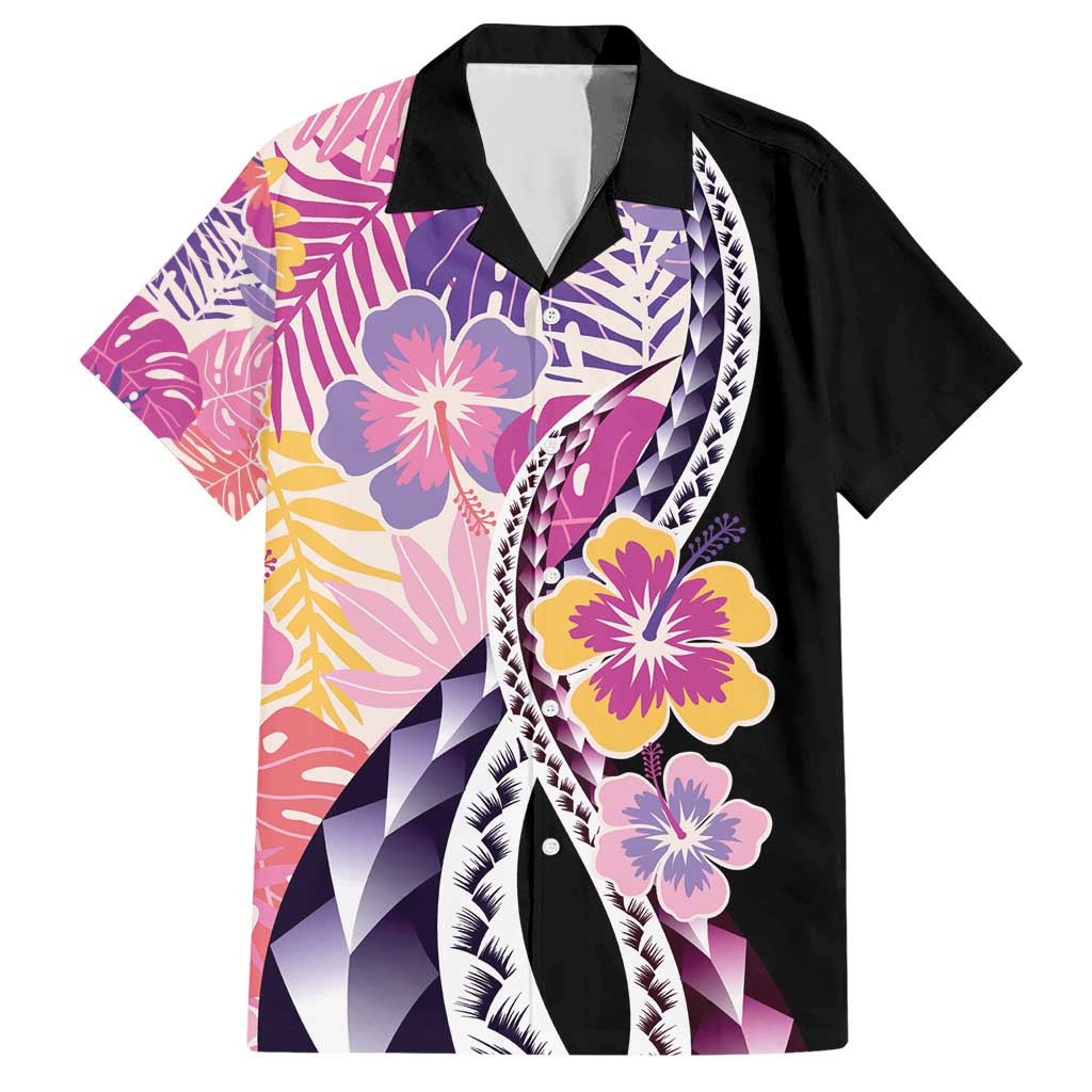 Aloha Vintage Hibiscus Lei Seamless Pattern Hawaiian Shirt LT9 Pink - Polynesian Pride