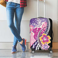 Aloha Vintage Hibiscus Lei Seamless Pattern Luggage Cover LT9 - Polynesian Pride