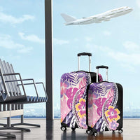 Aloha Vintage Hibiscus Lei Seamless Pattern Luggage Cover LT9 - Polynesian Pride