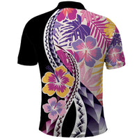 Aloha Vintage Hibiscus Lei Seamless Pattern Polo Shirt LT9 - Polynesian Pride