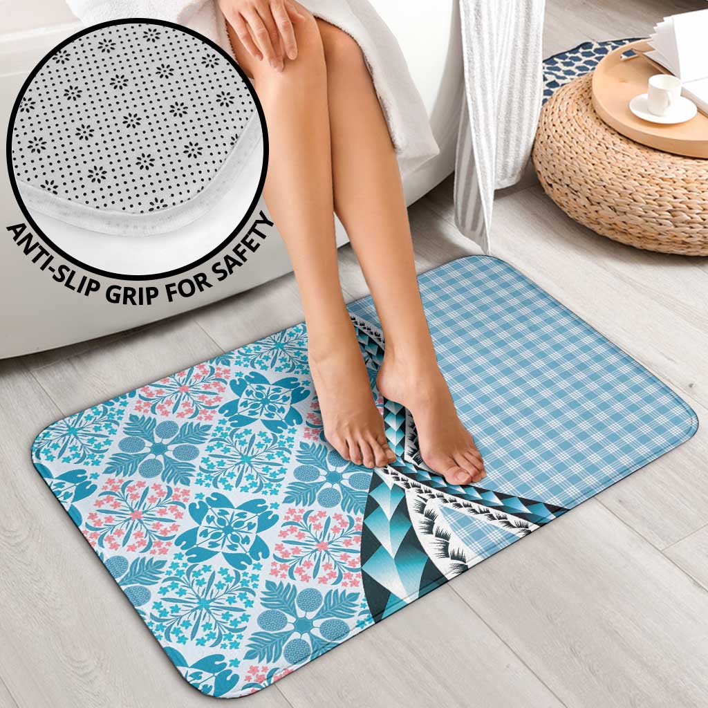 Aloha Vintage Palaka Floral Hawaiian Quilt Bathroom Set Uliuli Motif LT9 - Polynesian Pride