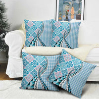 Aloha Vintage Palaka Floral Hawaiian Quilt Pillow Cover Uliuli Motif LT9 - Polynesian Pride