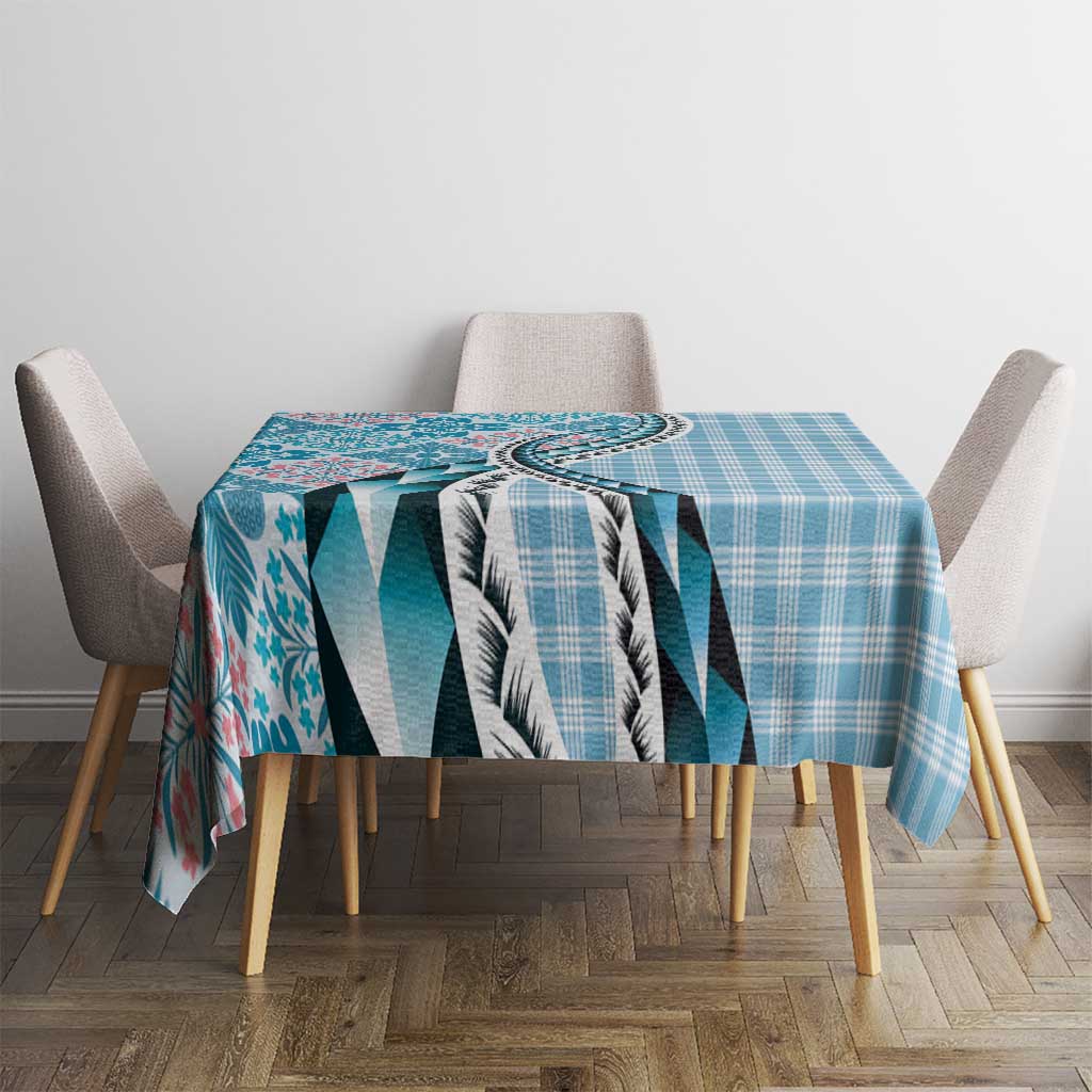 Aloha Vintage Palaka Floral Hawaiian Quilt Tablecloth Uliuli Motif LT9 - Polynesian Pride