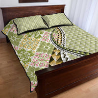 Aloha Vintage Palaka Floral Hawaiian Quilt Quilt Bed Set Omaomao Motif LT9 - Polynesian Pride
