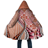 Aloha Vintage Palaka Floral Hawaiian Quilt Cloak Ulaula Motif LT9 Unisex Red - Polynesian Pride
