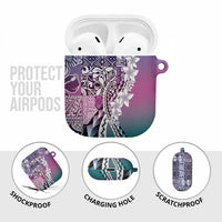Aloha Vintage Plumeria Hawaiian Tapa Pattern AirPods Case Gradient Hawaiian Tapa Pattern LT9 - Polynesian Pride