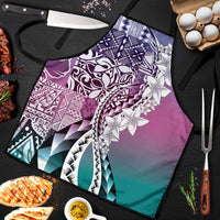 Aloha Vintage Plumeria Hawaiian Tapa Pattern Apron Gradient Hawaiian Tapa Pattern LT9 Gradient - Polynesian Pride
