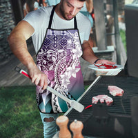 Aloha Vintage Plumeria Hawaiian Tapa Pattern Apron Gradient Hawaiian Tapa Pattern LT9 - Polynesian Pride