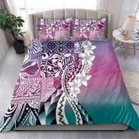 Aloha Vintage Plumeria Hawaiian Tapa Pattern Bedding Set Gradient Hawaiian Tapa Pattern LT9 - Polynesian Pride