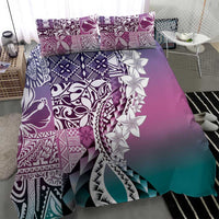 Aloha Vintage Plumeria Hawaiian Tapa Pattern Bedding Set Gradient Hawaiian Tapa Pattern LT9 - Polynesian Pride