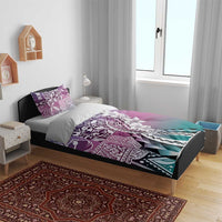 Aloha Vintage Plumeria Hawaiian Tapa Pattern Bedding Set Gradient Hawaiian Tapa Pattern LT9 - Polynesian Pride