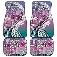 Aloha Vintage Plumeria Hawaiian Tapa Pattern Car Mats Gradient Hawaiian Tapa Pattern LT9 - Polynesian Pride