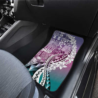 Aloha Vintage Plumeria Hawaiian Tapa Pattern Car Mats Gradient Hawaiian Tapa Pattern LT9 - Polynesian Pride
