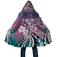 Aloha Vintage Plumeria Hawaiian Tapa Pattern Cloak Gradient Hawaiian Tapa Pattern LT9 Unisex Gradient - Polynesian Pride