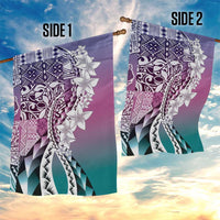 Aloha Vintage Plumeria Hawaiian Tapa Pattern Garden Flag Gradient Hawaiian Tapa Pattern LT9 - Polynesian Pride