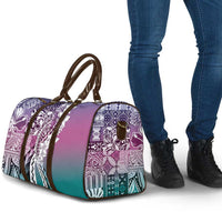 Aloha Vintage Plumeria Hawaiian Tapa Pattern Travel Bag Gradient Hawaiian Tapa Pattern LT9 - Polynesian Pride