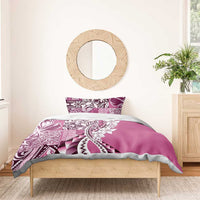 Aloha Vintage Plumeria Hawaiian Tapa Pattern Bedding Set Pink Hawaiian Tapa Pattern LT9 - Polynesian Pride