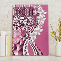 Aloha Vintage Plumeria Hawaiian Tapa Pattern Canvas Wall Art Pink Hawaiian Tapa Pattern LT9 Without Frame Pink - Polynesian Pride