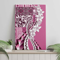 Aloha Vintage Plumeria Hawaiian Tapa Pattern Canvas Wall Art Pink Hawaiian Tapa Pattern LT9 - Polynesian Pride