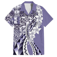 Aloha Vintage Plumeria Hawaiian Tapa Pattern Hawaiian Shirt Purple Hawaiian Tapa Pattern LT9 Purple - Polynesian Pride
