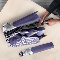 Aloha Vintage Plumeria Hawaiian Tapa Pattern Umbrella Purple Hawaiian Tapa Pattern LT9 - Polynesian Pride