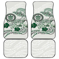 Polynesian Manta Ray Car Mats Green Floral Turtle Tattoo LT9 - Polynesian Pride
