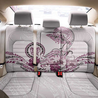 Polynesian Manta Ray Back Car Seat Cover Pink Floral Turtle Tattoo LT9 - Polynesian Pride