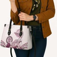 Polynesian Manta Ray Leather Bag Pink Floral Turtle Tattoo LT9 - Polynesian Pride
