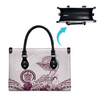 Polynesian Manta Ray Leather Bag Pink Floral Turtle Tattoo LT9 - Polynesian Pride