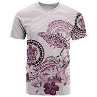 Polynesian Manta Ray T Shirt Pink Floral Turtle Tattoo LT9 Pink - Polynesian Pride