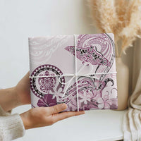 Polynesian Manta Ray Wrapping Paper Pink Floral Turtle Tattoo LT9 - Polynesian Pride