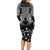 New Zealand Rugby Long Sleeve Bodycon Dress Black Haka Dance With NZ Champions History LT9 - Polynesian Pride