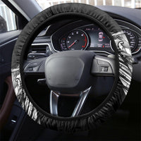 New Zealand Rugby Steering Wheel Cover Black Haka Dance With NZ Champions History LT9 - Polynesian Pride