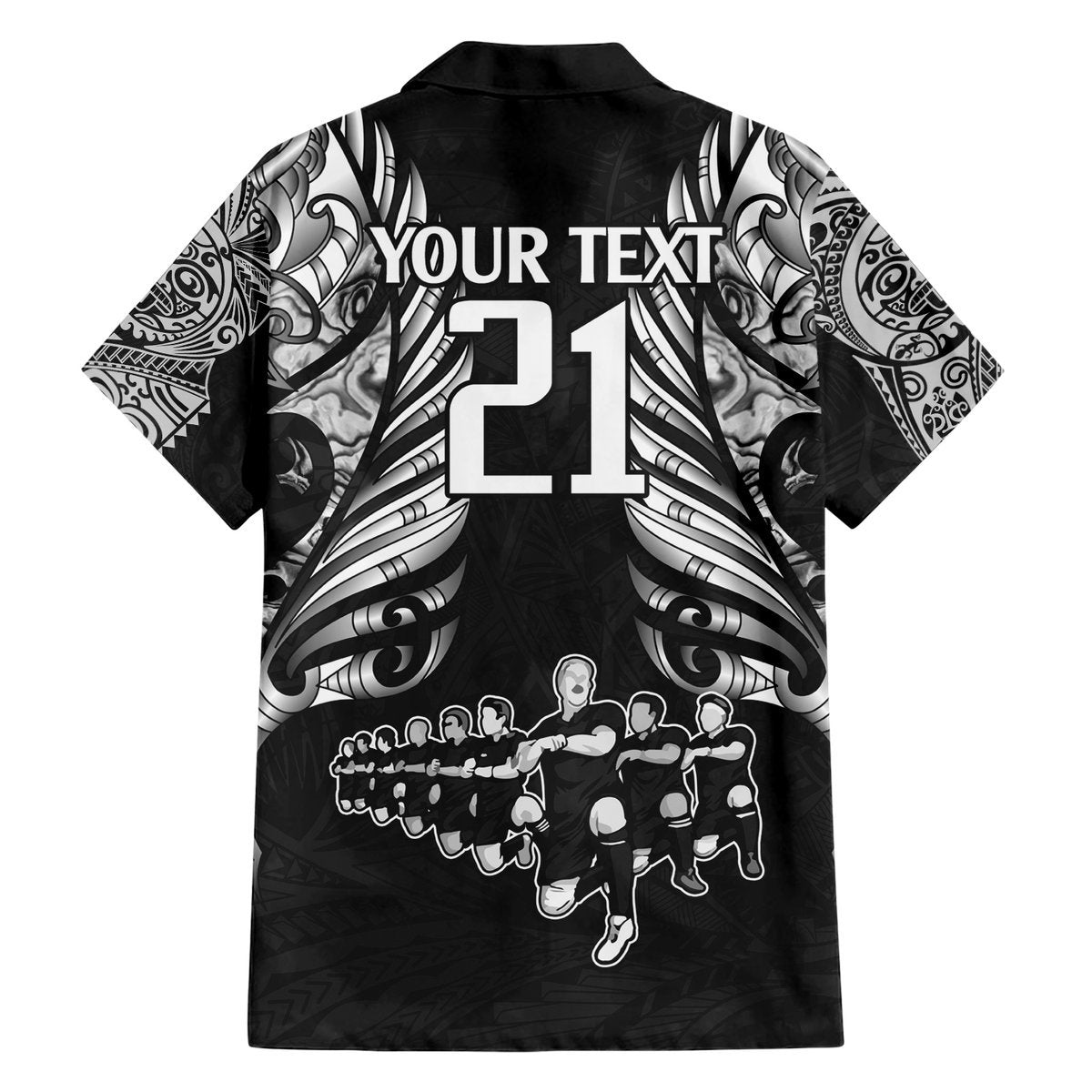 Custom New Zealand Rugby Hawaiian Shirt Black Haka Dance With NZ Champions History LT9 - Polynesian Pride
