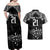 Custom NZ Rugby Couples Matching Off Shoulder Maxi Dress and Hawaiian Shirt Kapa Opango Maori Haka With Years of The All Black Champions LT9 - Polynesian Pride