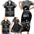 Custom NZ Rugby Family Matching Short Sleeve Bodycon Dress and Hawaiian Shirt Kapa Opango Maori Haka With Years of The All Black Champions LT9 - Polynesian Pride