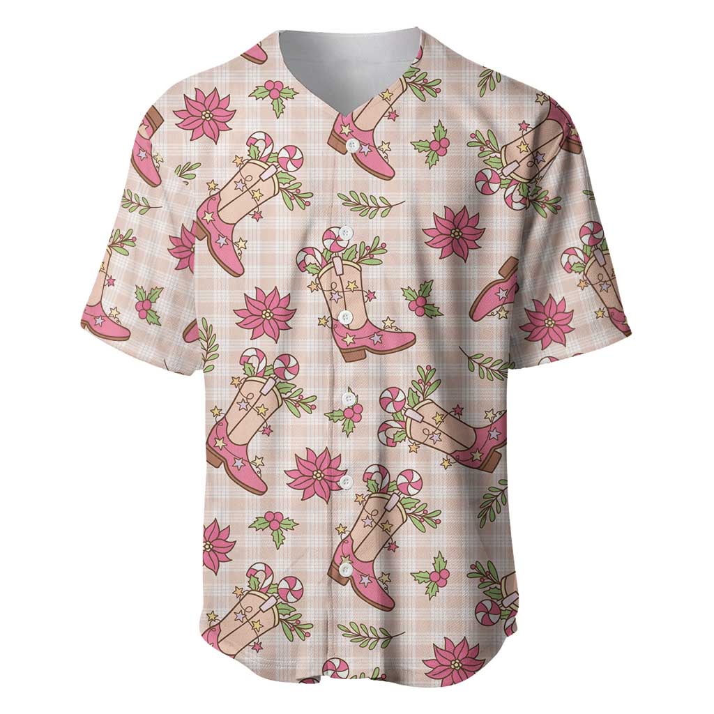 Beige Paniolo Palaka Hawaiian Cowgirl Christmas Baseball Jersey LT9 Beige - Polynesian Pride