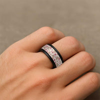 Beige Paniolo Palaka Hawaiian Cowgirl Christmas Spinner Ring LT9 - Polynesian Pride
