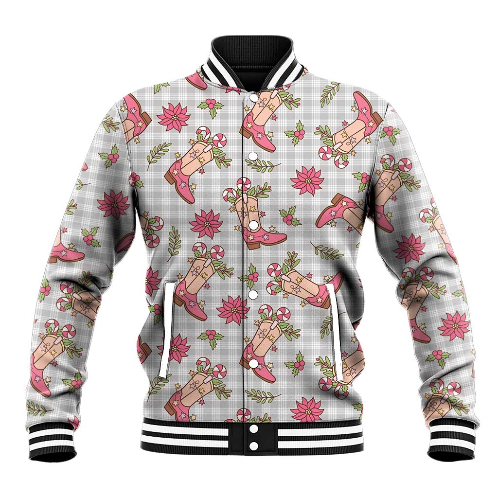 Gray Paniolo Palaka Hawaiian Cowgirl Christmas Baseball Jacket LT9 Unisex Gray - Polynesian Pride
