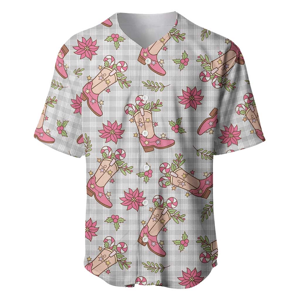 Gray Paniolo Palaka Hawaiian Cowgirl Christmas Baseball Jersey LT9 Gray - Polynesian Pride