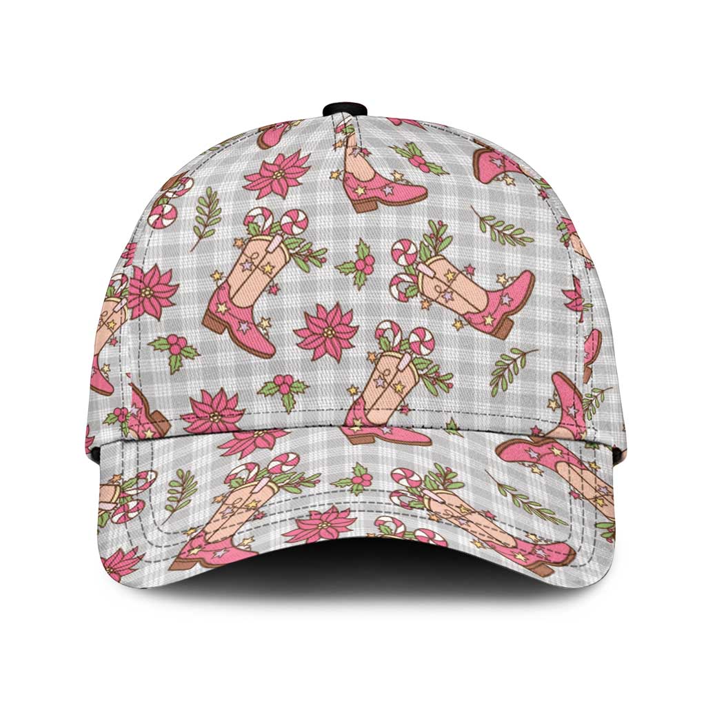 Gray Paniolo Palaka Hawaiian Cowgirl Christmas Classic Cap LT9 Universal Fit Gray - Polynesian Pride